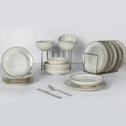 Service de table en Grès Sintra bleu - 24 pièces