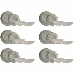 Service de table en Grès Sintra bleu - 24 pièces