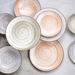 Service de table en Grès Sintra rouge - 24 pièces