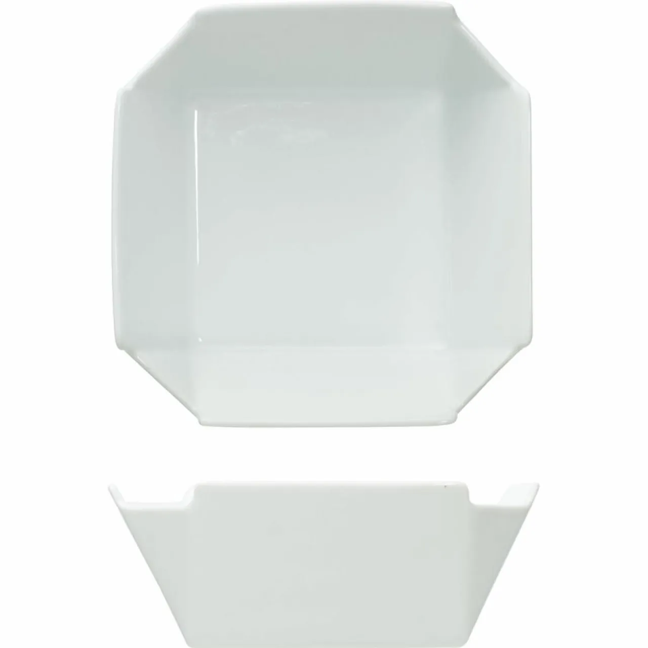Service de table en Porcelaine Edge blanc - 18 pièces