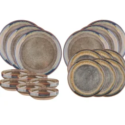 Service Les Essentiels Genesis marron volcanique - 18 Pièces