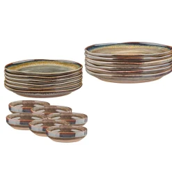 Service Les Essentiels Genesis marron volcanique - 18 Pièces