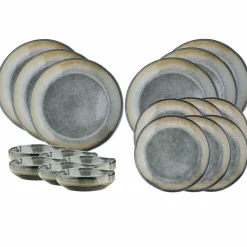 Service Les Essentiels Genesis bleu/gris kaki - 18 pièces