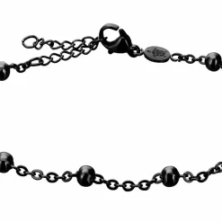 Set Montre Femme & Bracelet Petite Noir en Acier noir