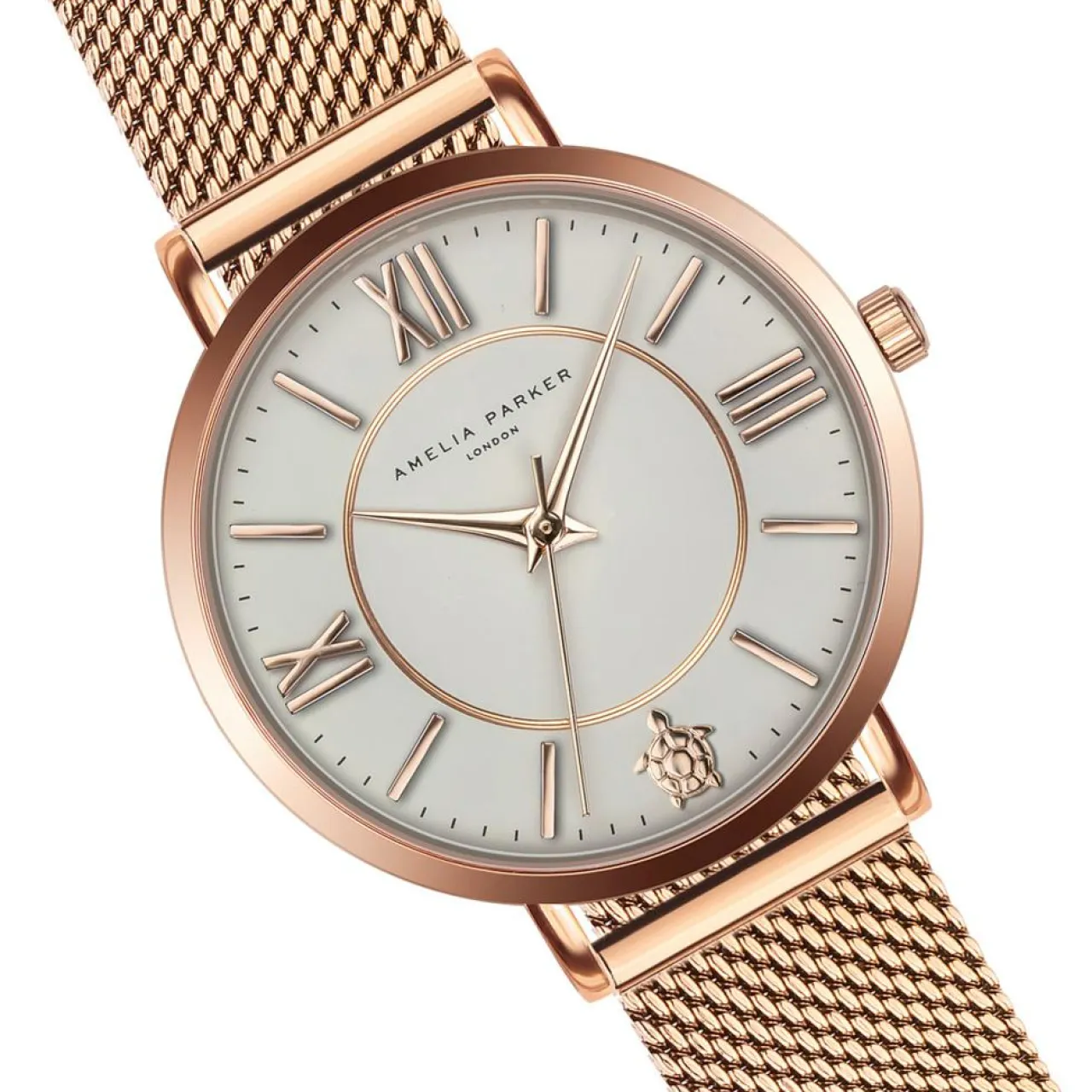 Set Montre Femme & Bracelet Petite Classique en Acier rose doré