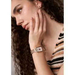 Set Montre Femme & Bracelet Serenity en Acier rose doré