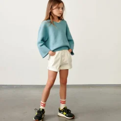 Short en jean Petite coupe boyfriend blanc