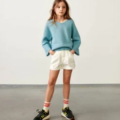 Short en jean Petite coupe boyfriend blanc