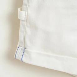 Short en jean Petite coupe boyfriend blanc