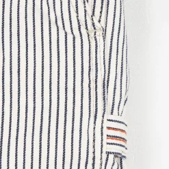 Short Printer rayé beige