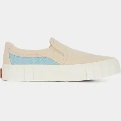 Slip On en Coton Bio Courtney beige/bleu