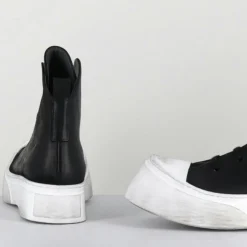 Sneakers en Cuir 3543 noires - Talon : 5cm