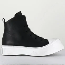 Sneakers en Cuir 3543 noires - Talon : 5cm