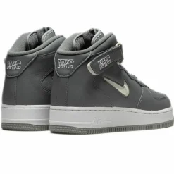 Sneakers en Cuir Air Force Mid Jewel Nyc grises