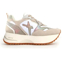 Sneakers en Cuir Anny beiges