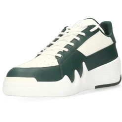Sneakers en Cuir blanc/vert