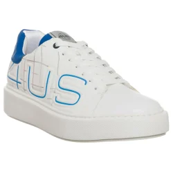 Sneakers en Cuir Cesar blanc/bleu