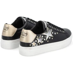 Sneakers en Cuir Chila noir/argenté