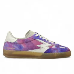 Sneakers en cuir Club violet/multicolore