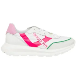 Sneakers en Cuir Costa blanc/rose