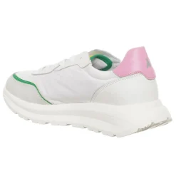 Sneakers en Cuir Costa blanc/rose