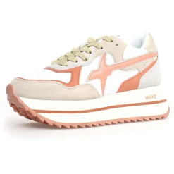Sneakers en Cuir Deva beiges