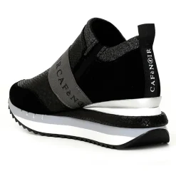 Sneakers en Cuir Donatella noires