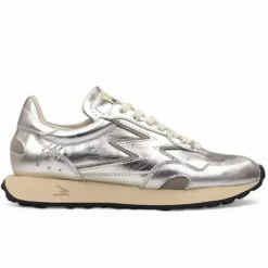 Sneakers en Cuir Hype deluxe argentées