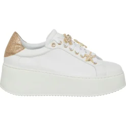 Sneakers en Cuir Ilona blanc/doré