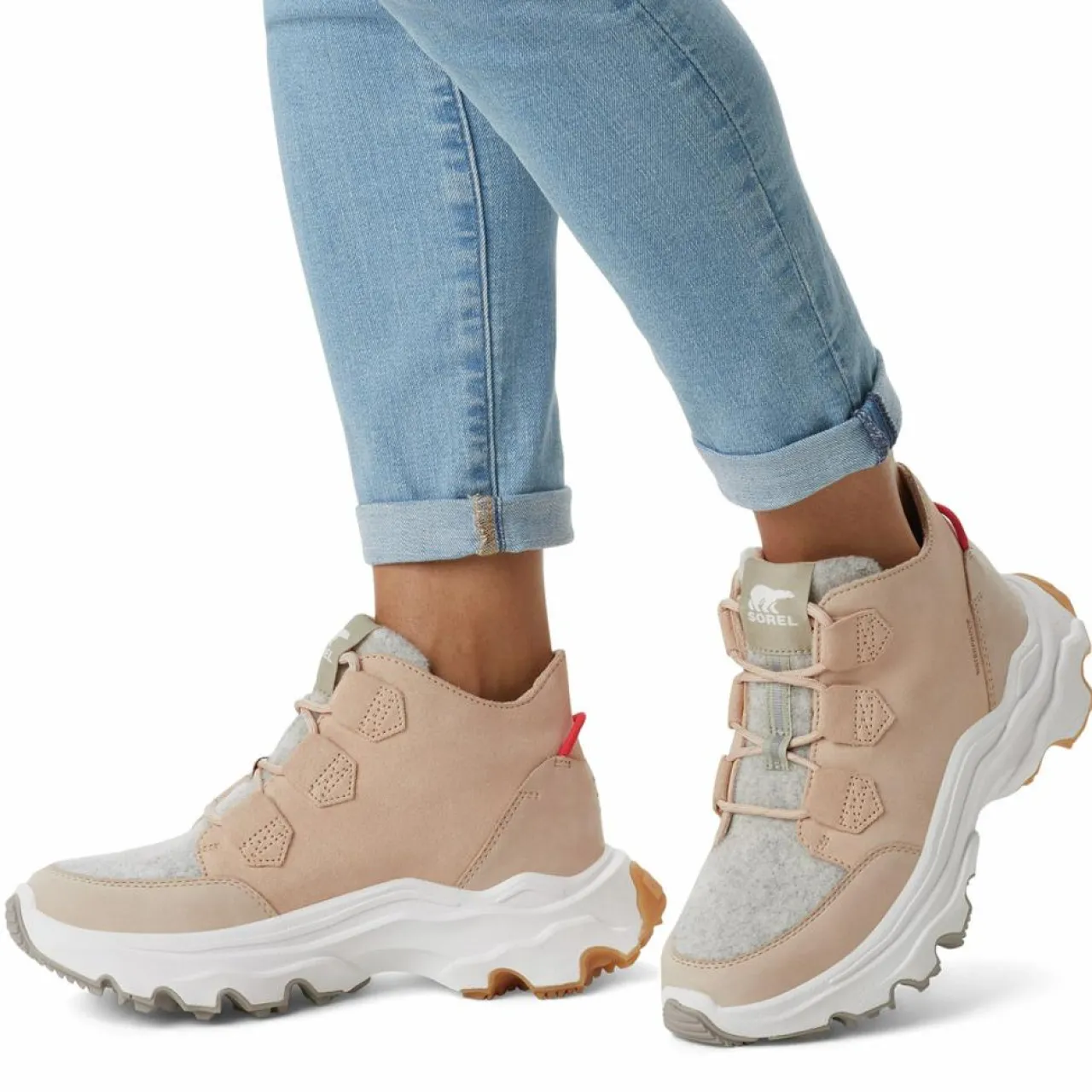 Sneakers en Cuir imperméables Kinetic™ Breakthru Caribou beiges