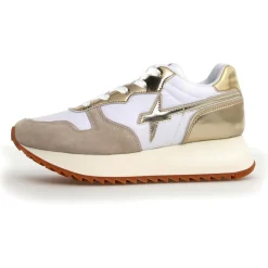 Sneakers en Cuir Jet beiges