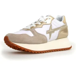 Sneakers en Cuir Jet beiges