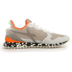 Sneakers en Cuir Jet beiges