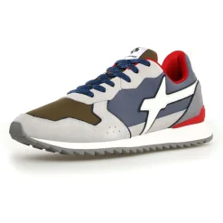 Sneakers en Cuir Jet kaki