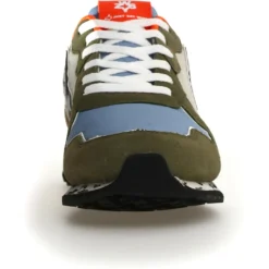 Sneakers en Cuir Jet kaki