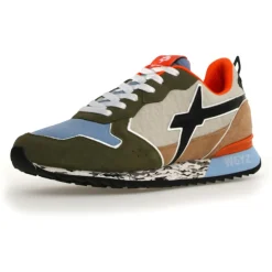 Sneakers en Cuir Jet kaki