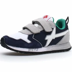 Sneakers en Cuir Jet marine/blanc