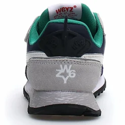 Sneakers en Cuir Jet marine/blanc