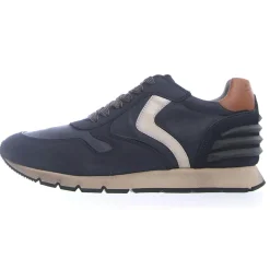 Sneakers en Cuir Liam bleu marine/blanc/marron