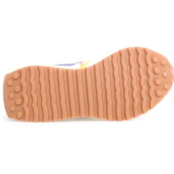 Sneakers en Cuir Loop argentées