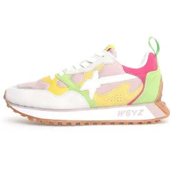 Sneakers en Cuir Loop argentées