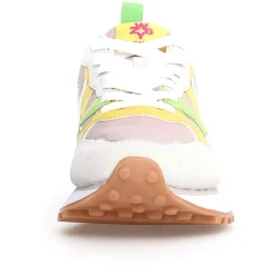 Sneakers en Cuir Loop argentées