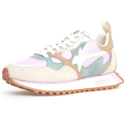 Sneakers en Cuir Loop beiges