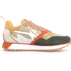 Sneakers en Cuir Loop beiges