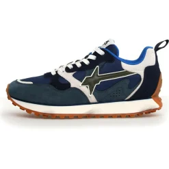 Sneakers en Cuir Loop bleues