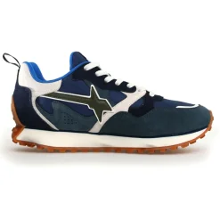 Sneakers en Cuir Loop bleues