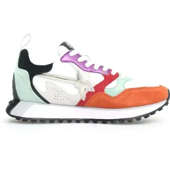 Sneakers en Cuir Loop orange