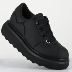 Sneakers en Cuir M6610 noires - Talon : 10.5cm