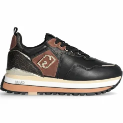 Sneakers en Cuir Mahaut noir/marron