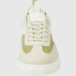 Sneakers en Cuir Maora blanc/vert/doré